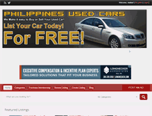 Tablet Screenshot of philippinesusedcars.com